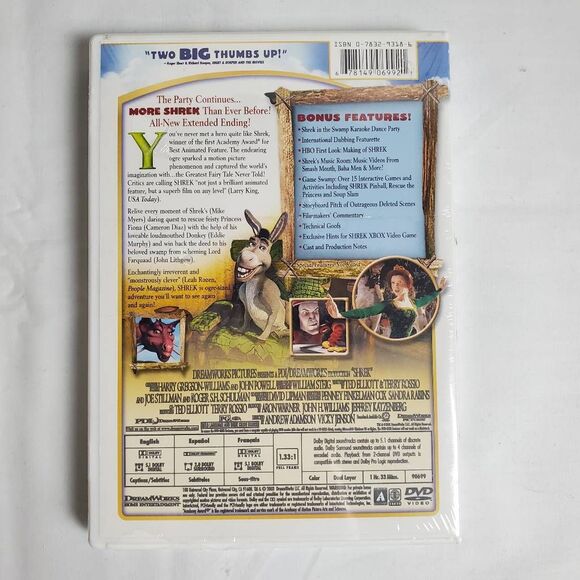 Shrek DVD DreamWorks Animation - Picture 2 of 2